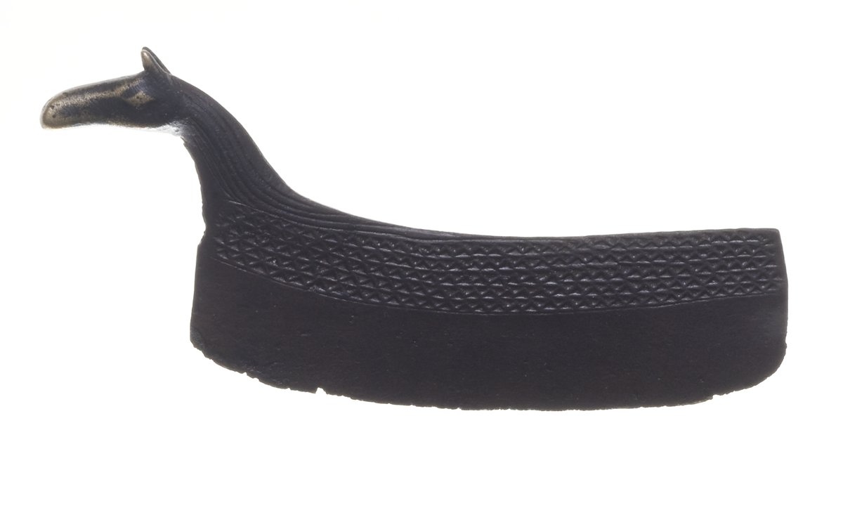 Bronzezeitliches Rasiermesser von Durup mit Pferdekopf-Griff ca. 1400 v. Chr.